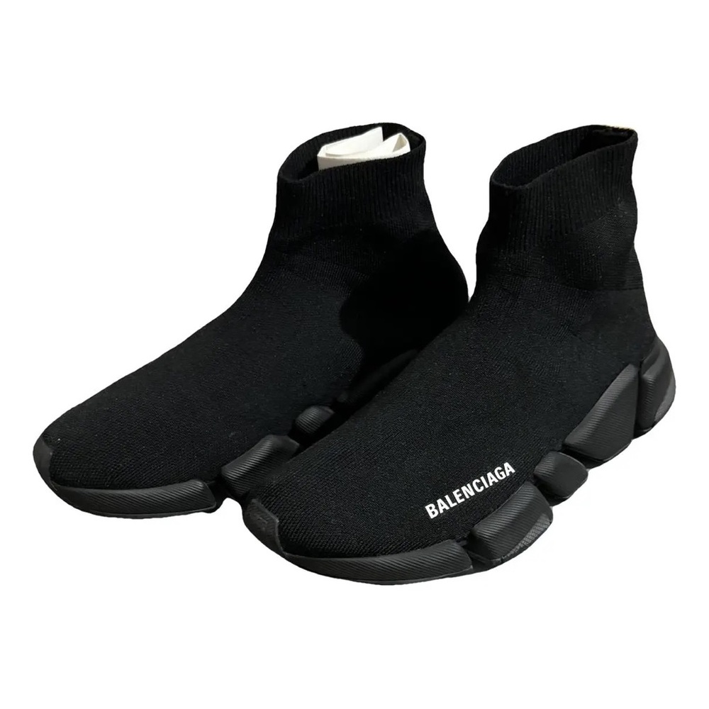 SOLD✌️🤩BALENCIAGA MEN'S SPEED RECYCLED KNIT SNEAKER IN BLACK SIZE US 10 EUR 43